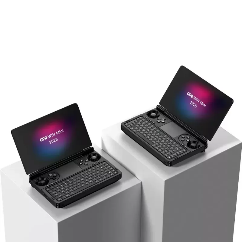 Laptop GPD WinMini HX370 — 7 inch FHD 120Hz Touch, AMD Ryzen AI 9 HX370, 32GB DDR5, 2TB NVMe, Radeon 890M, Win 11, Black