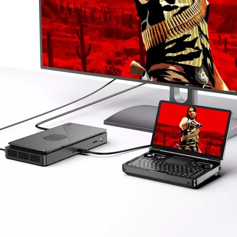 Laptop GPD WinMini HX370 — 7 inch FHD 120Hz Touch, AMD Ryzen AI 9 HX370, 32GB DDR5, 2TB NVMe, Radeon 890M, Win 11, Black