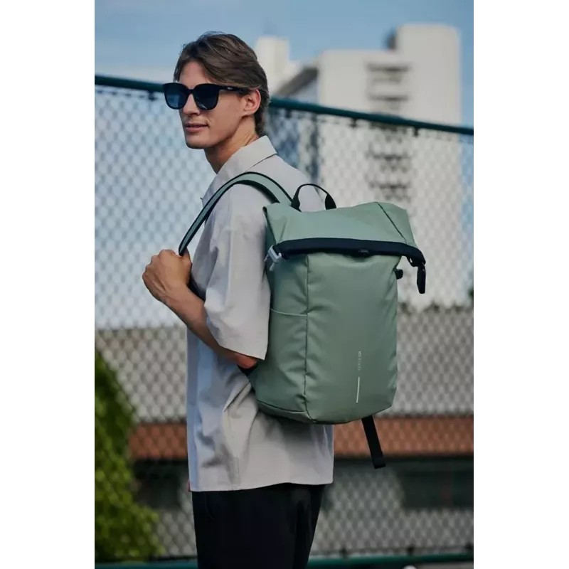 Laptop backpack XDDESIGN P706.2807 — water-resistant urban backpack, Iceberg Green