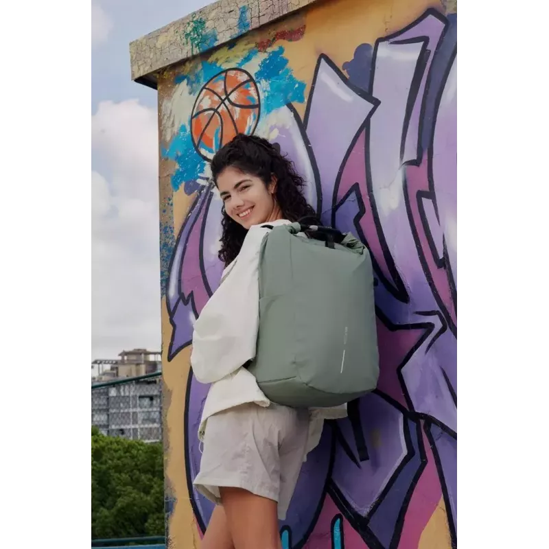 Laptop backpack XDDESIGN P706.2807 — water-resistant urban backpack, Iceberg Green