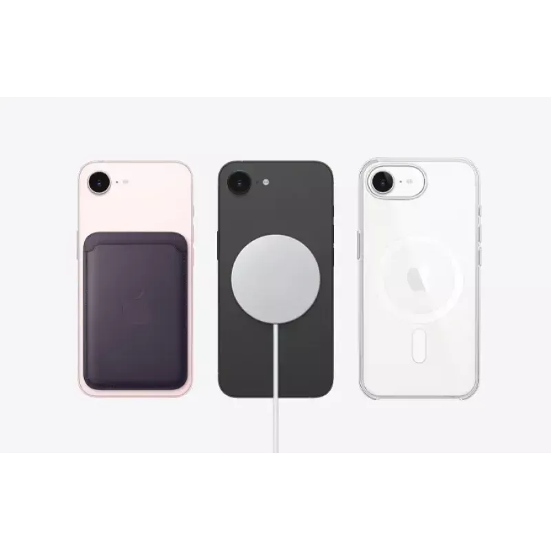Smartphone Apple iPhone 17e, 256GB, White, 6.1 inch (15.5 cm) display, A19, 48 MP rear camera, Dual SIM