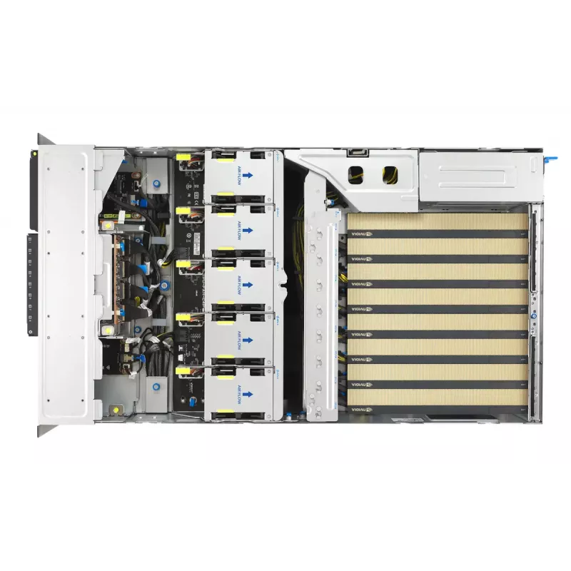 Rack server ASUS ESC8000A-E13P (4U) — LGA 6096, AMD EPYC, up to 3 TB DDR5, 24 DIMM, 3200W PSU, 10GbE
