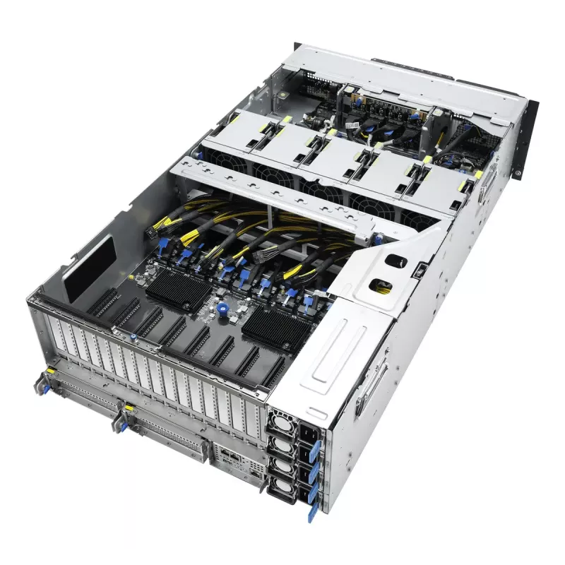Rack server ASUS ESC8000A-E13P (4U) — LGA 6096, AMD EPYC, up to 3 TB DDR5, 24 DIMM, 3200W PSU, 10GbE