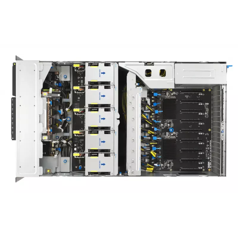 Rack server ASUS ESC8000A-E13P (4U) — LGA 6096, AMD EPYC, up to 3 TB DDR5, 24 DIMM, 3200W PSU, 10GbE