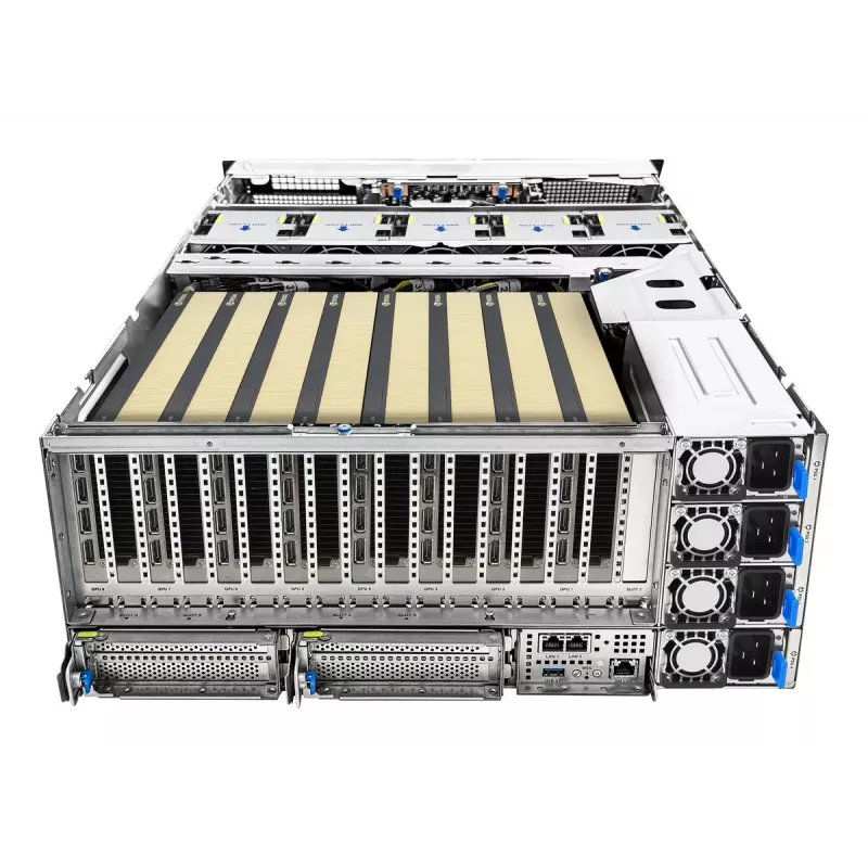Rack server ASUS ESC8000A-E13P (4U) — LGA 6096, AMD EPYC, up to 3 TB DDR5, 24 DIMM, 3200W PSU, 10GbE