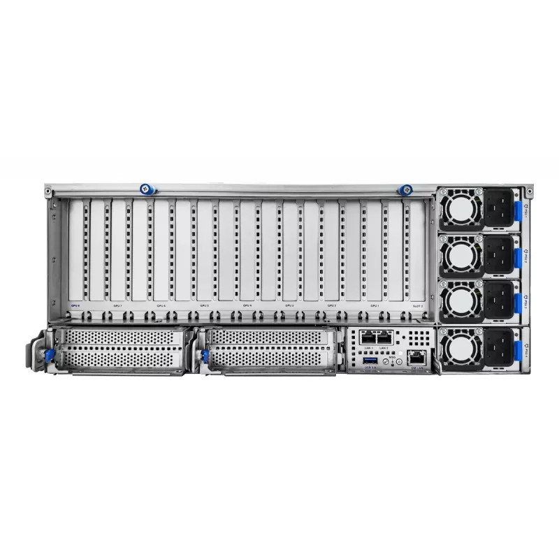 Rack server ASUS ESC8000A-E13P (4U) — LGA 6096, AMD EPYC, up to 3 TB DDR5, 24 DIMM, 3200W PSU, 10GbE