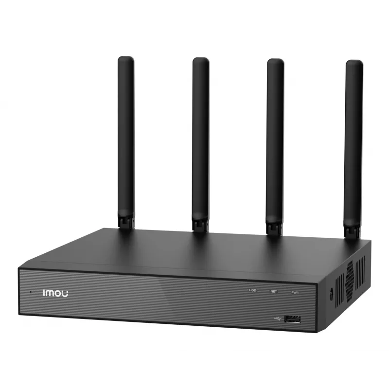 Network Video Recorder IMOU N110W — 10-channel NVR, 2592×1944 max, Dual-band Wi‑Fi, 16 TB SATA storage, Gigabit Ethernet, Black