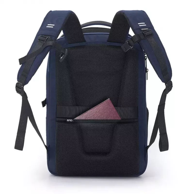 Laptop backpack XDDESIGN Bizz Navy — water-resistant, lightweight, model P705.935