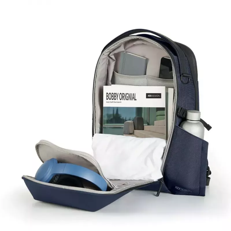 Laptop backpack XDDESIGN Bizz Navy — water-resistant, lightweight, model P705.935