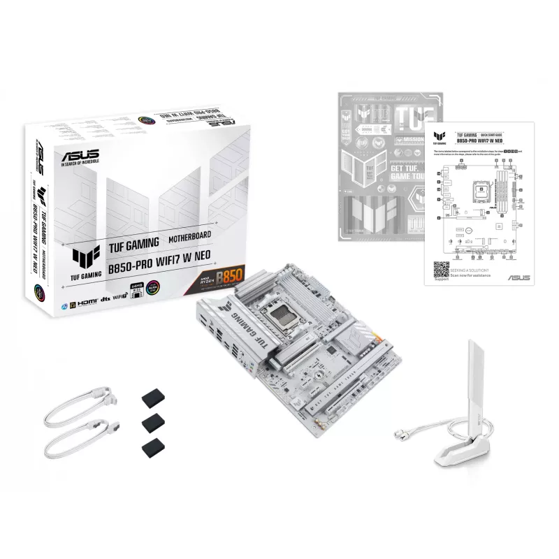 Motherboard ASUS TUF GAMING B850‑PRO WIFI7 W NEO — AMD B850, Socket AM5, ATX, DDR5, Wi‑Fi 7, 2.5GbE