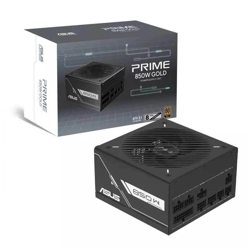 Power supply unit ASUS Prime -850G 850W ATX 20+4 pin, 80 PLUS Gold, black