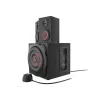 Speaker set GENESIS Helium 610BT 2.1, 60 W RMS, Bluetooth, wired, red/black, compact subwoofer