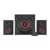 Speaker set GENESIS Helium 610BT 2.1, 60 W RMS, Bluetooth, wired, red/black, compact subwoofer