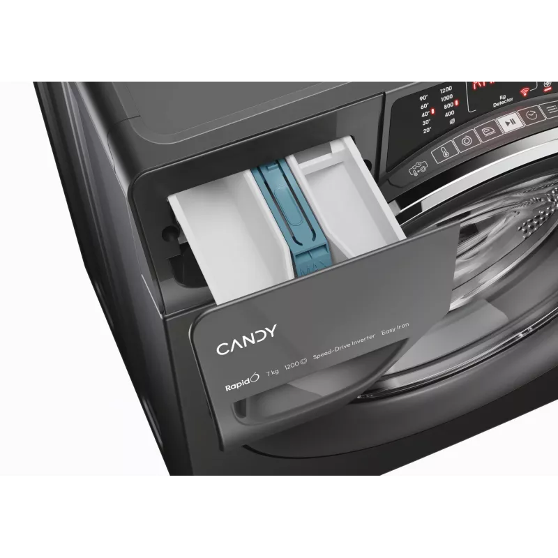 Candy RapidÓ RO41276DWMCRT-S washing machine Front-load 7 kg 1200 RPM Anthracite