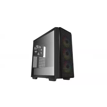 Mid Tower Computer Case DeepCool CG540 — Black, ATX support, spacious interior, optimized airflow