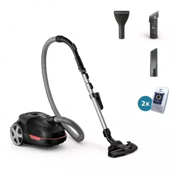Cylinder vacuum Philips 5000 series XD5123/10 — 900 W, 4 L dust bag, HEPA & Micro filter, for hard floors and carpets