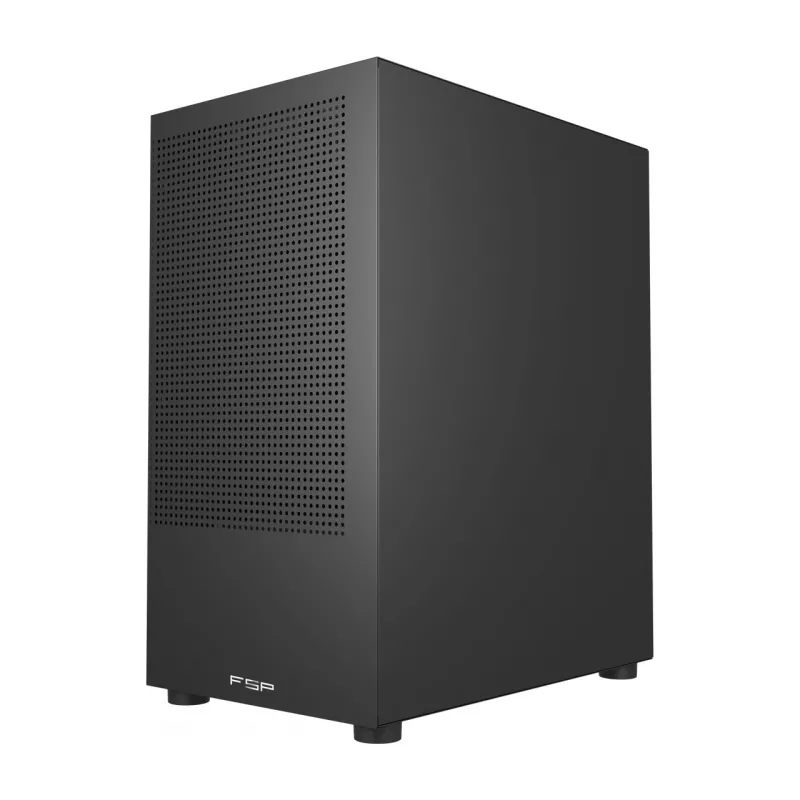 FSP S110-B Case Mini Tower mITX, mATX Black, Small Form Factor (SFF), PC, Black, micro ATX, Mini-ITX, Mesh, Metal, 16 cm