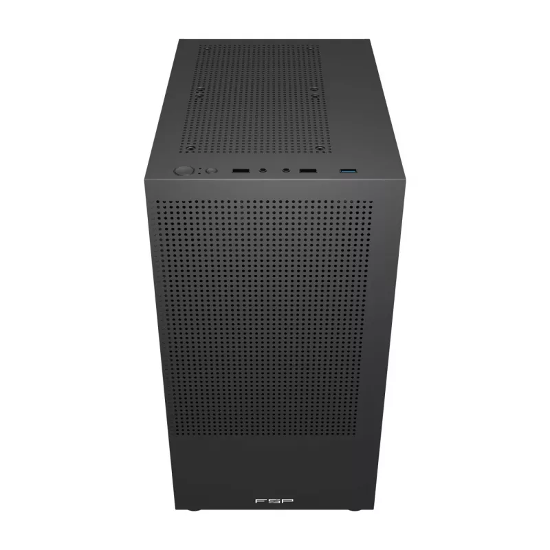 FSP S110-B Case Mini Tower mITX, mATX Black, Small Form Factor (SFF), PC, Black, micro ATX, Mini-ITX, Mesh, Metal, 16 cm