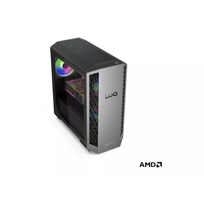 Desktop Tower Lenovo LOQ 26ADR10 — AMD Ryzen 7 8745HX, 32 GB DDR5 (2x16GB), 1000 GB, NVIDIA GeForce RTX 5070, Windows 11 Home