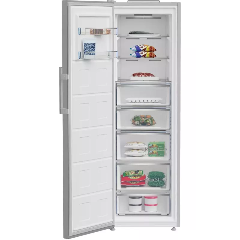 Beko B5RMFNE314X Upright freezer Freestanding 286 L Stainless steel