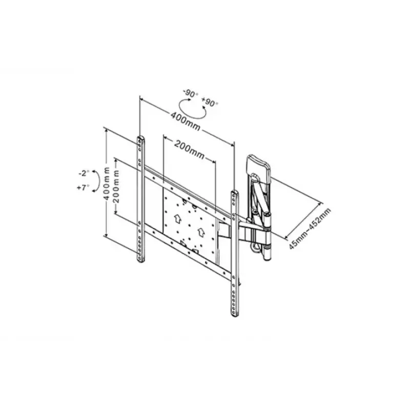 Mounting bracket Multibrackets M VESA Flexarm Tilt & Turn III