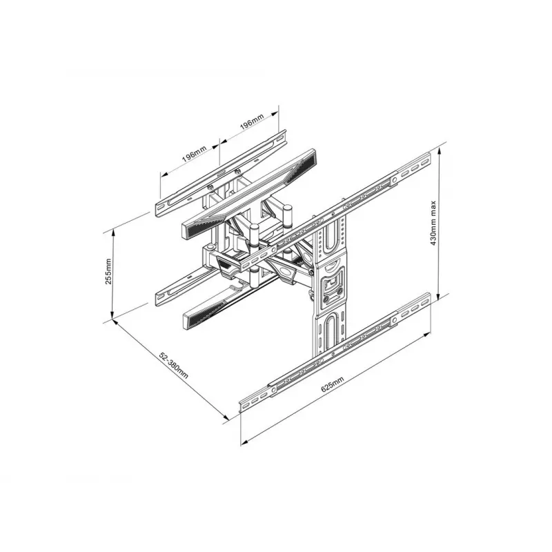 Full Motion Dual Monitor Mount Multibrackets M VESA Flexarm L