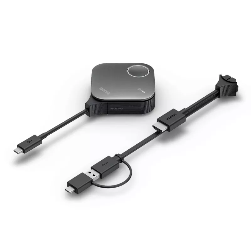 Wireless presentation system BenQ InstaShow VS25 HDMI Desktop, Wi‑Fi 6, up to 2400 Mbps, External antenna, Black