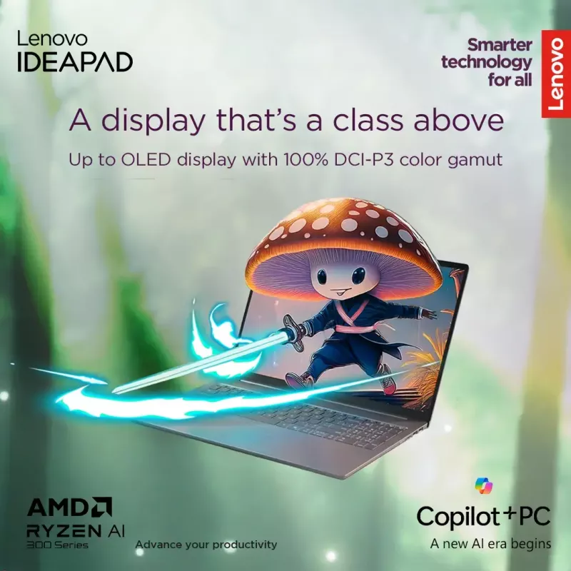 Laptop Lenovo IdeaPad Slim 5 — Ryzen 7 7735HS, 14 inch WUXGA IPS 300 nits, 16GB RAM, 1TB SSD, AMD Radeon 680M, microSD reader, Windows 11 Home