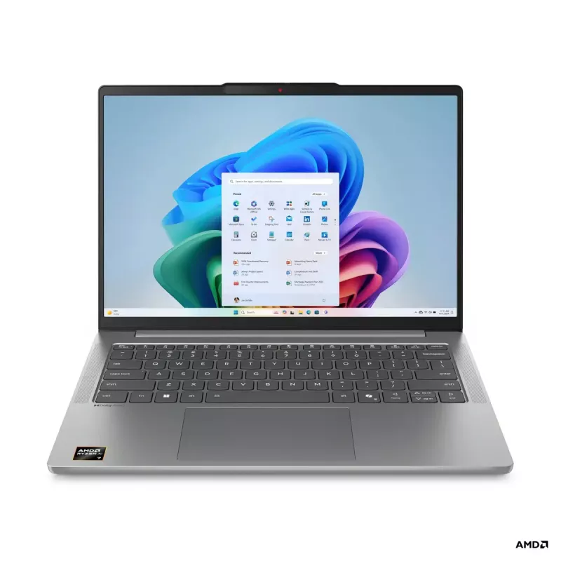 Laptop Lenovo IdeaPad Slim 5 — Ryzen 7 7735HS, 14 inch WUXGA IPS 300 nits, 16GB RAM, 1TB SSD, AMD Radeon 680M, microSD reader, Windows 11 Home