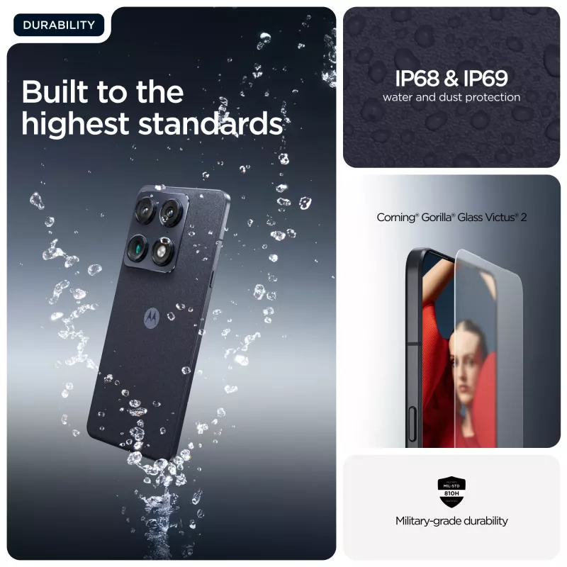 Motorola signature 17.2 cm (6.78 inch) Dual SIM Android 16.0 5G USB Type-C 16 GB 512 GB 5200 mAh Dark Blue