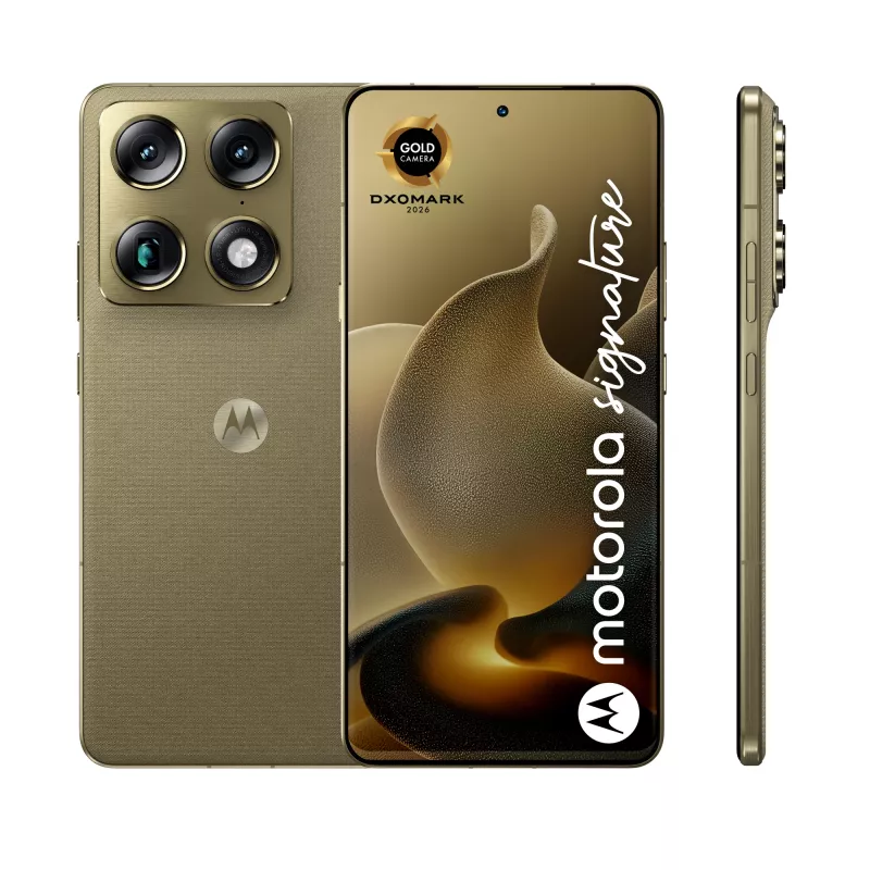 Motorola signature 17.2 cm (6.78 inch) Dual SIM Android 16.0 5G USB Type-C 16 GB 512 GB 5200 mAh Gold