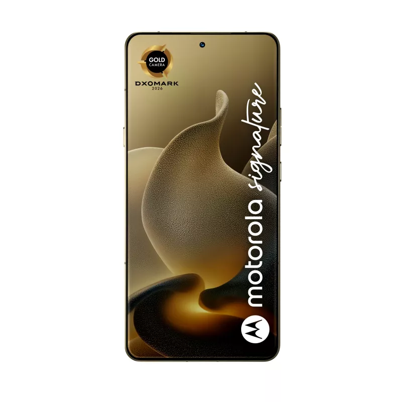 Motorola signature 17.2 cm (6.78 inch) Dual SIM Android 16.0 5G USB Type-C 16 GB 512 GB 5200 mAh Gold