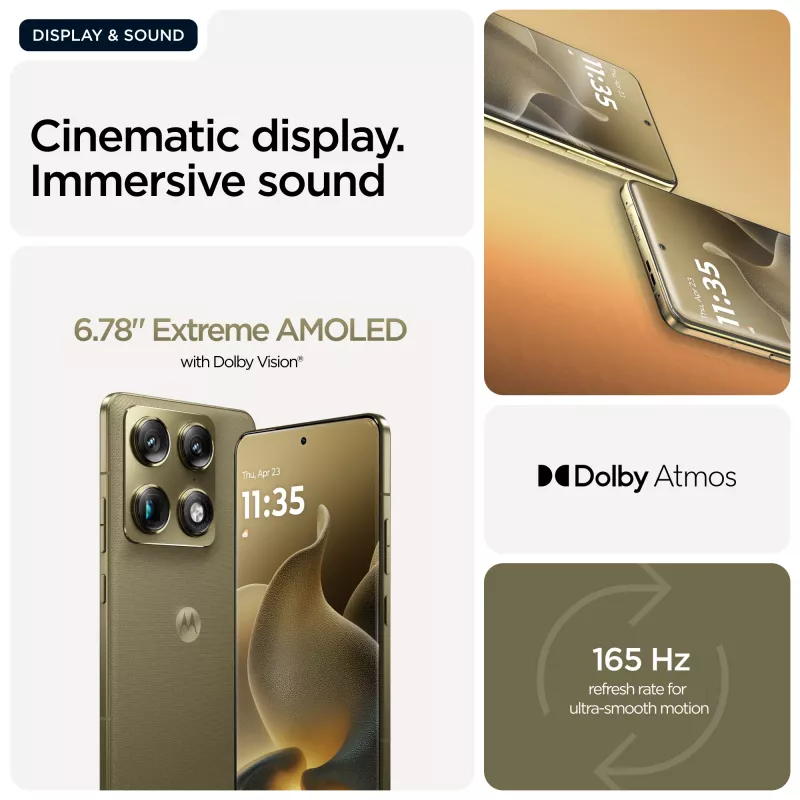 Motorola signature 17.2 cm (6.78 inch) Dual SIM Android 16.0 5G USB Type-C 16 GB 512 GB 5200 mAh Gold