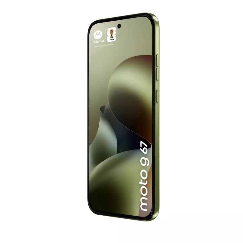 Smartphone Motorola moto g67 6.8 inch (17.3 cm) 5G, MediaTek Dimensity 6300 2.4 GHz, 4 GB RAM, 128 GB, 5200 mAh, Hybrid Dual SIM, Green