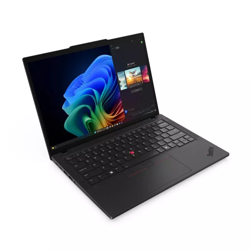 Lenovo ThinkPad T14 Gen 6 (Intel) Copilot+ PC Intel Core Ultra 5 226V Laptop 35.6 cm (14 inch) WUXGA 16 GB LPDDR5x-SDRAM 512 GB SSD Wi-Fi 7 (802.11be) Windows 11 Pro Nordic Black