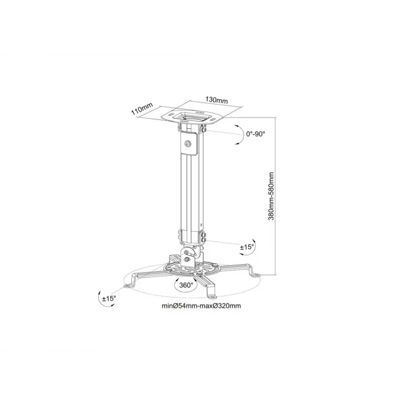 Ceiling Mount Multibrackets M Universal Projector Mount I