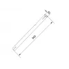 Pipe Multibrackets M Pro Series Extension Pipe 0.8m Black