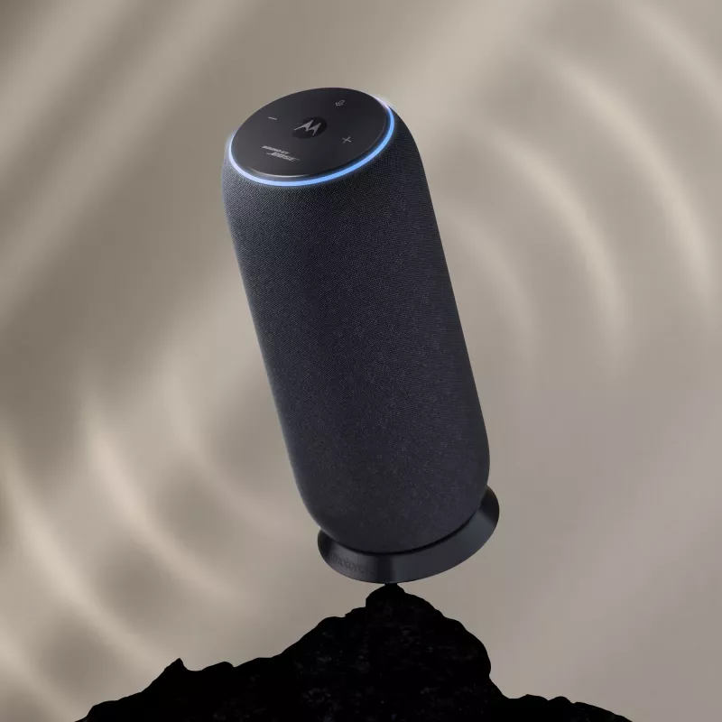 Mono portable speaker Motorola moto sound flow Carbon — 30 W RMS, USB-C, wireless, fabric housing