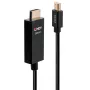 Lindy 0.5m Active Mini DisplayPort to HDMI Cable with HDR, 0.5 m, Mini DisplayPort, HDMI, Male, Male, Straight
