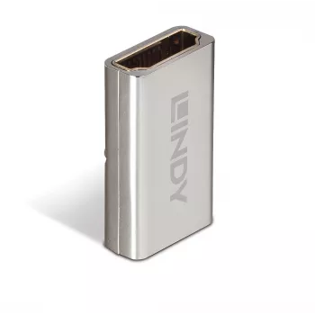 Lindy HDMI 2.1 Female to Female Coupler, HDMI 2.1, HDMI 2.1, Silver