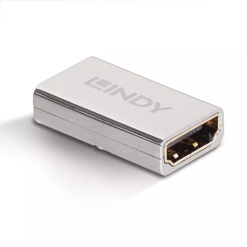 Lindy HDMI 2.1 Female to Female Coupler, HDMI 2.1, HDMI 2.1, Silver