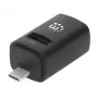 Manhattan USB-C 3-Port Hub, ULTRA COMPACT, 3x USB-A Ports (1x 5 Gbps USB 3.2 Gen1 aka USB 3.0, 3 x 480 Mbps USB 2.0), USB powered (no external power supply required)