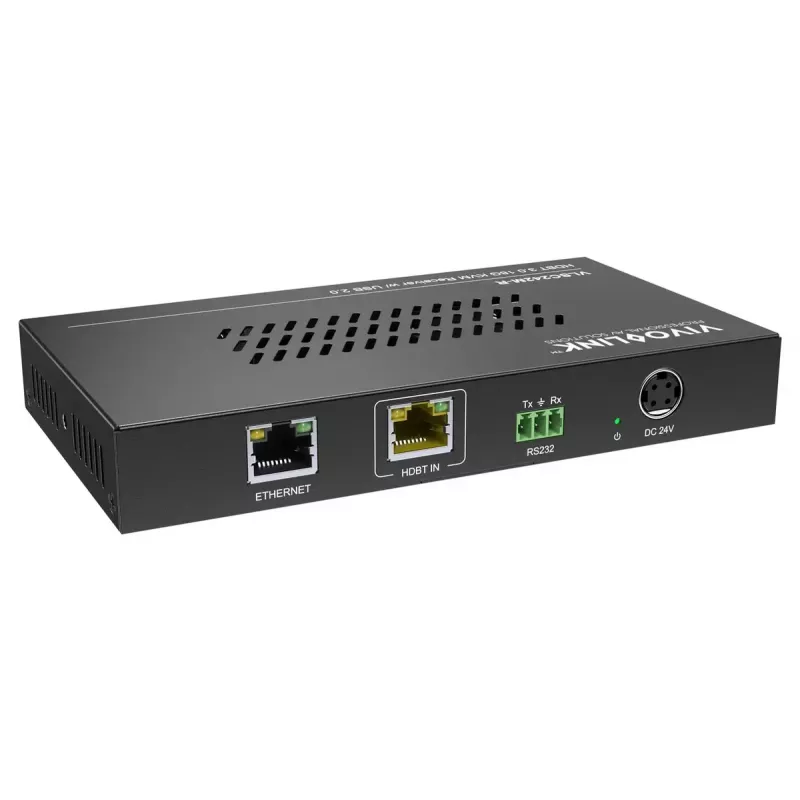 Vivolink video scaler VLSC242M, metal housing, HDCP 1.4/2.2, AC 110–230V, 250×200×44 mm