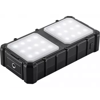 Sandberg Solar Powerbank CampLED 20000, 20000 mAh, Programmable Power Supply (PPS), 3.7 V, 15 W, Black