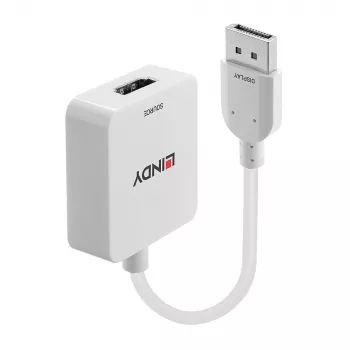 Lindy HDMI 18G to DisplayPort 1.2 Converter, 0.095 m, HDMI Type A (Standard), DisplayPort, Female, Male, Straight