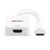 Lindy HDMI 18G to DisplayPort 1.2 Converter, 0.095 m, HDMI Type A (Standard), DisplayPort, Female, Male, Straight