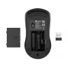 Sandberg Wireless Mouse Saver Black, Ambidextrous, RF Wireless, 1600 DPI, Black