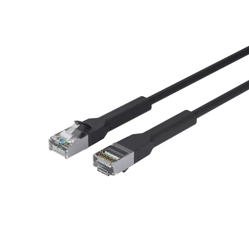 Shielded FTP networking cable Lanview LV-6AFTP-FLEX-ANG-05B-S, angled connector, flexible patch cable