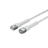 Network cable Lanview LV-6AFTP-FLEX-ANG-005W-S — shielded FTP, flexible, angled connector, 0.05 m, white