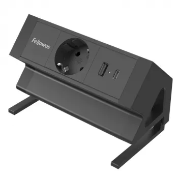 Fellowes 100137172 power extension 2 m 1 AC outlet(s) Indoor Black